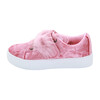 Bunny Ear Sneaker, Pink Crushed Velvet - Sneakers - 2