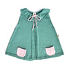Mila Alpaca Wool Cape, Teal - Wool Coats - 1 - thumbnail