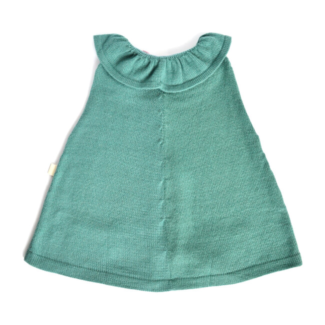 Mila Alpaca Wool Cape, Teal - Wool Coats - 2