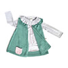 Mila Alpaca Wool Cape, Teal - Wool Coats - 3