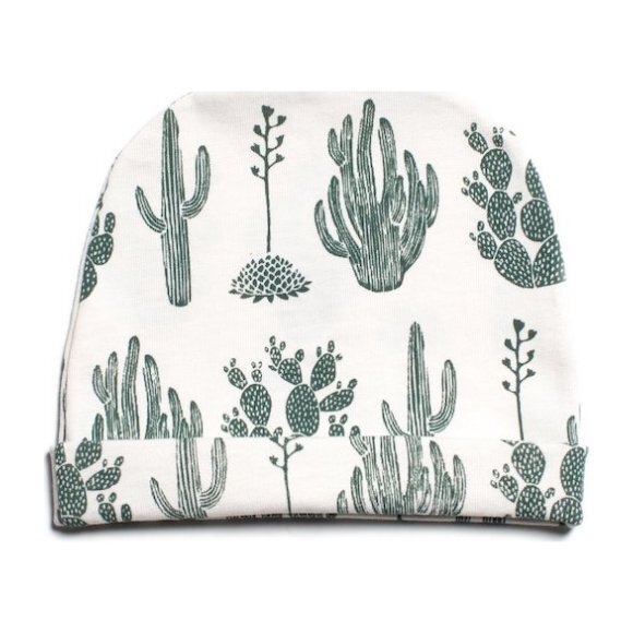 Cactus Baby Hat, Green - Hats - 1