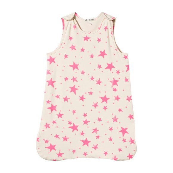 Neon Pink Stars Sleep Sack, 0-6m - Sleepbags - 1