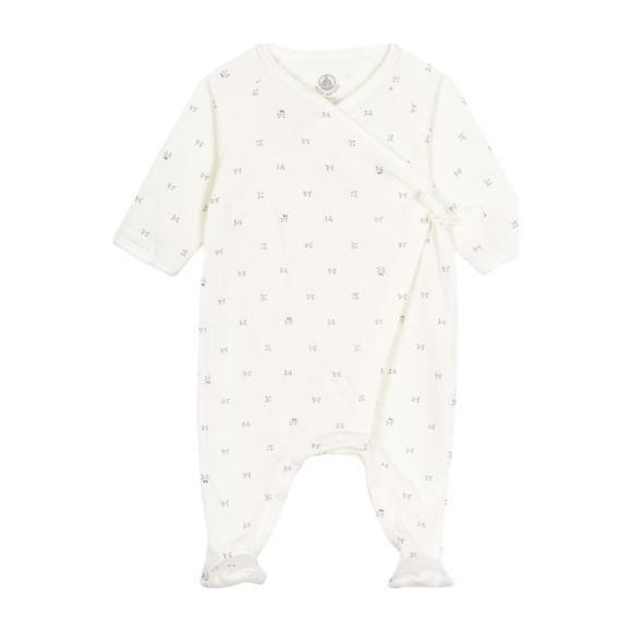 kimono footed onesie