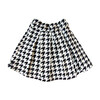 Ella Skirt, Black & White Houndstooth Embroidery - Skirts - 1 - thumbnail