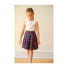 Ella Skirt, Pink & Navy Houndstooth - Skirts - 3
