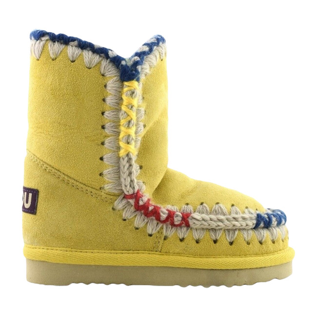 Eskimo Pop Boots, Olive Yellow - Boots - 1