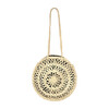 Dimanche Round Basket Bag, Natural - Bags - 1 - thumbnail