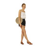 Dimanche Round Basket Bag, Natural - Bags - 3