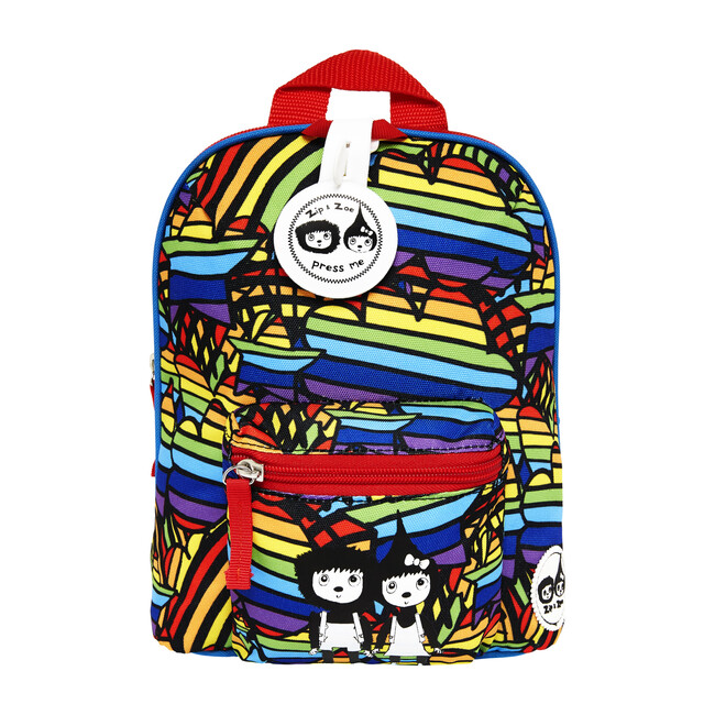 Mini Backpack, Rainbow Multi - Zip & Zoe Bags | Maisonette
