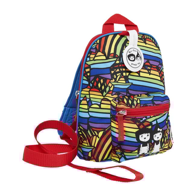 Mini Backpack, Rainbow Multi - Backpacks - 3