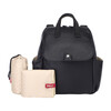 Robyn Faux Leather Convertible Backpack Diaper Bag, Black - Diaper Bags - 2