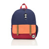 Junior Backpack, Navy Colorblock - Backpacks - 1 - thumbnail