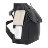 Robyn Faux Leather Convertible Backpack Diaper Bag, Black - Diaper Bags - 5