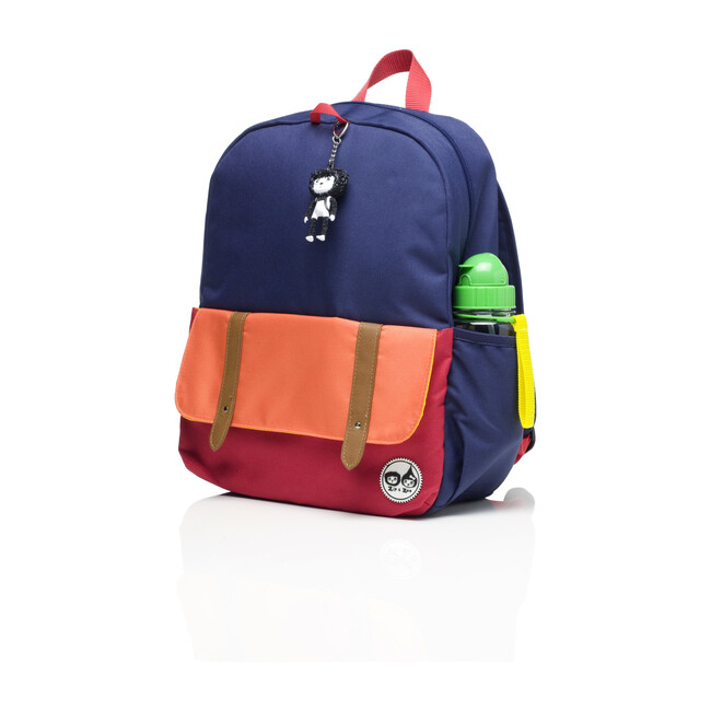 Junior Backpack, Navy Colorblock - Backpacks - 3