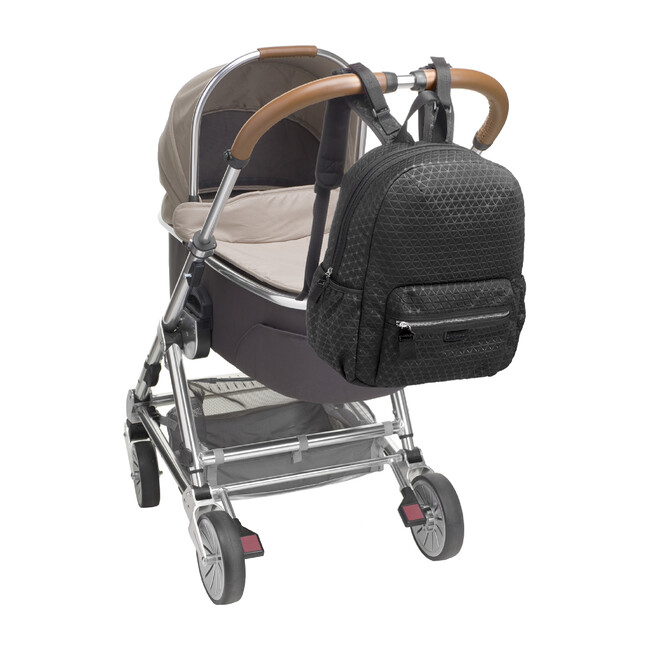 Luna Ultra Lite Backpack Diaper Bag, Black Scuba - Diaper Bags - 6
