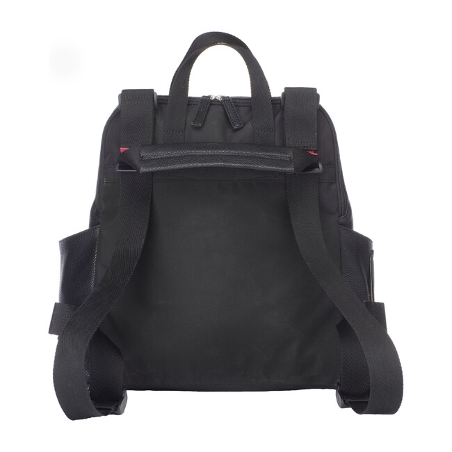 Robyn Faux Leather Convertible Backpack Diaper Bag, Black - Diaper Bags - 7