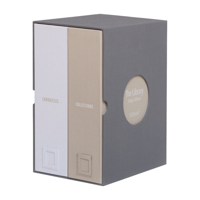 The Library Baby Keepsake Box, Slate