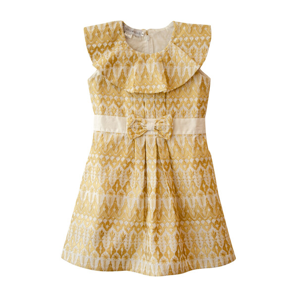 Alexa Dress, Golden Winter Garden - Victoria Road Dresses | Maisonette
