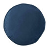 Velvet Round Cushion, Petrol Blue - Decorative Pillows - 1 - thumbnail