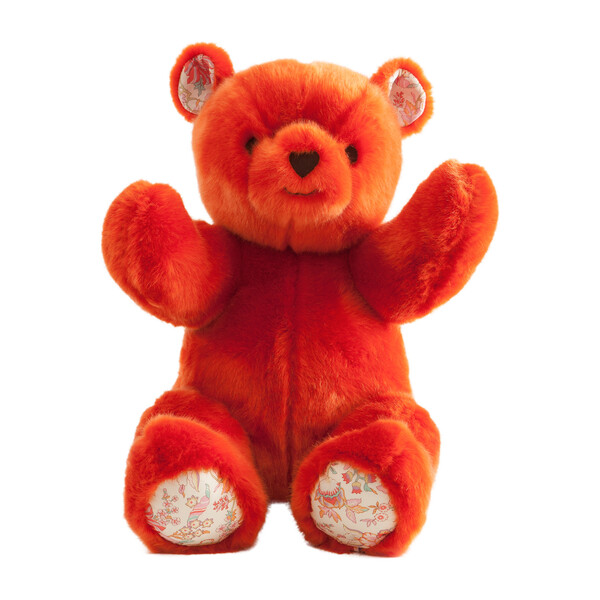 Robert The Bear, Orange - Pamplemousse Peluches Plush 