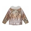 Nadine Jacket, Gold Multi Sequins - Jackets - 2