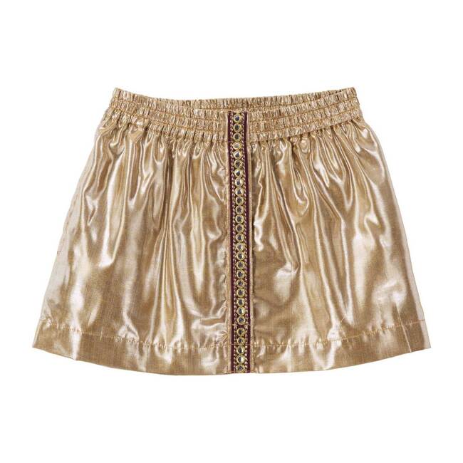 Heidi Skirt, Honey Lame - Skirts - 1