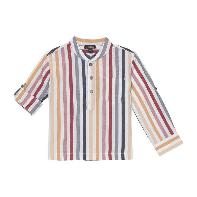 Nico Shirt, Autumn Cotton Stripe - Shirts - 1