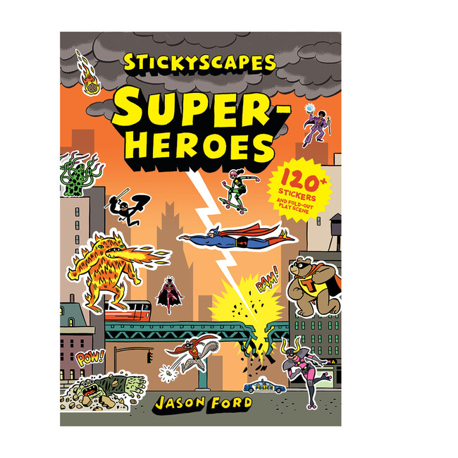 Superheroes Stickyscape - Arts & Crafts - 1