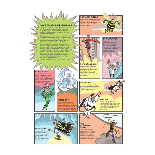 Superheroes Stickyscape - Arts & Crafts - 5