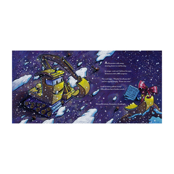 Construction Site on Christmas Night Play Learning Books