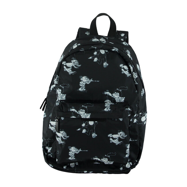 Bang Cartoon Backpack, Black - Backpacks - 1