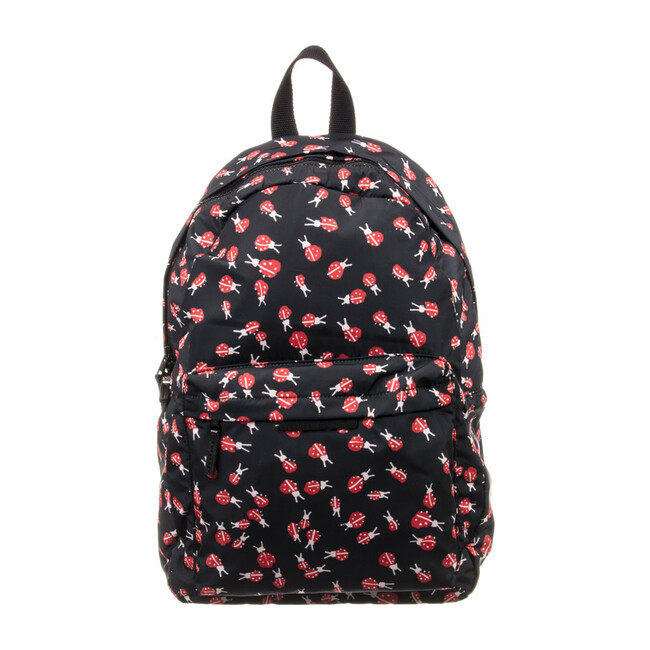 Bang Ladybug Large Backpack, Black - Backpacks - 1