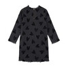 Darcey Denim Dress with Hearts, Black - Dresses - 2