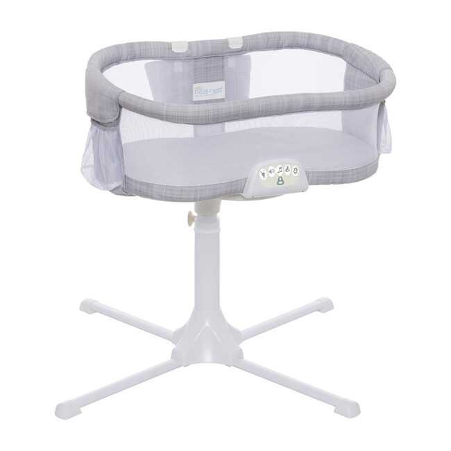 Halo Bassinest Swivel Sleeper Luxe Plus, Grey Melange - Bassinets - 2