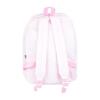 Monogrammed Seersucker Medium Backpack, Pink - Backpacks - 2