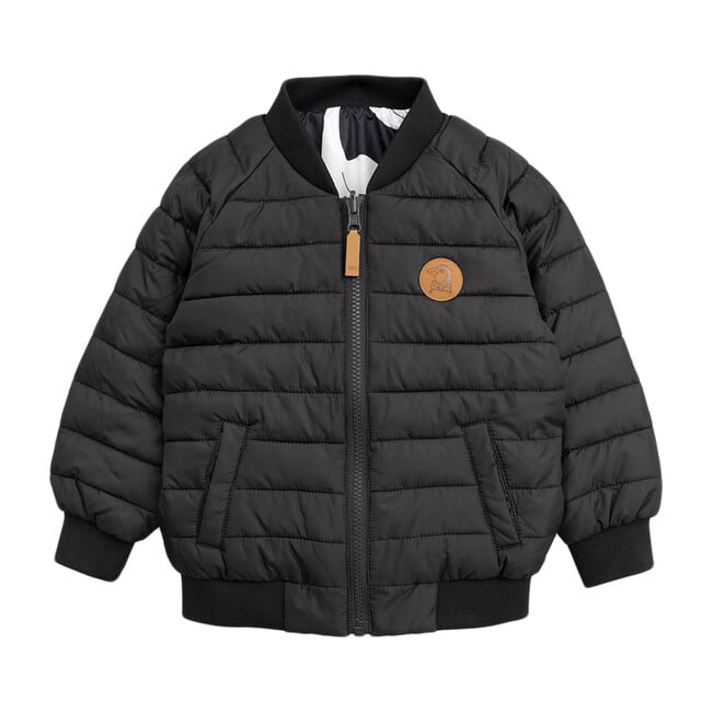 Reversible Swan Insulator Jacket, Black - Coats - 2