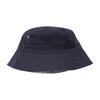 Reversible Striped Bucket Hat, Navy - Hats - 2 - thumbnail