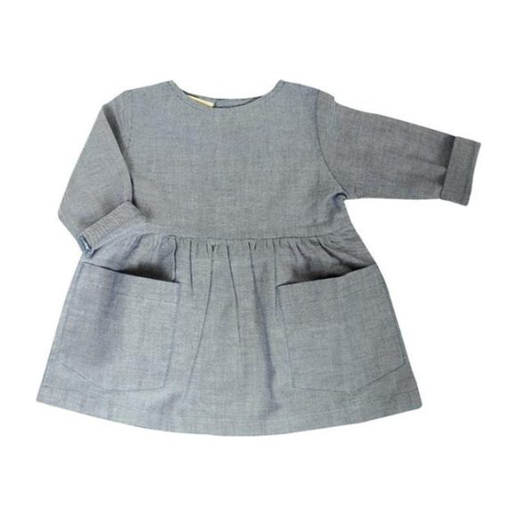 dark chambray dress