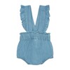 Cadeau Chambray Overall Baby Bloomers, Blue - Onesies - 1 - thumbnail