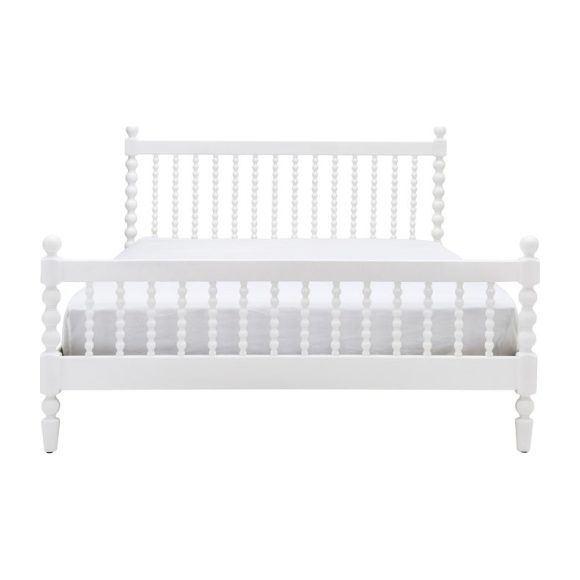 White Penny Bed, Full - Beds - 1