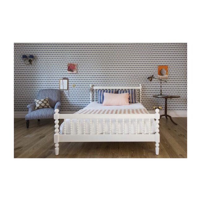 White Penny Bed, Full - Beds - 2