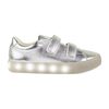 St. Laurent Velcro Sneaker, Silver - Sneakers - 1 - thumbnail