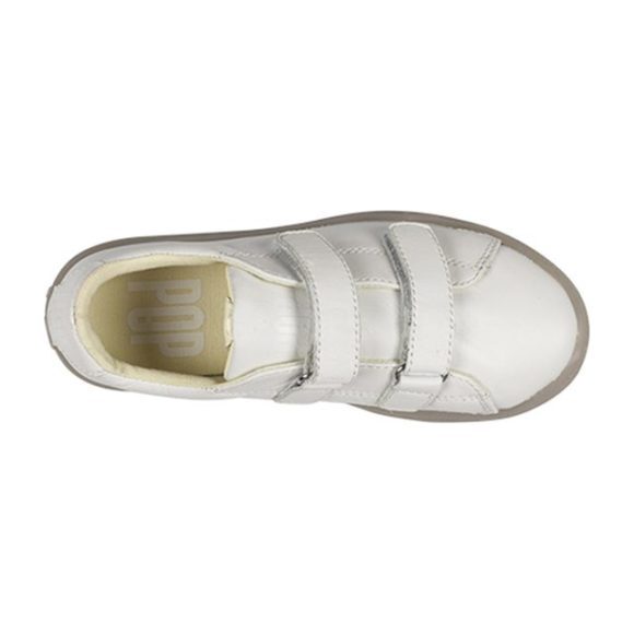 St. Laurent Velcro Sneaker, White - Sneakers - 3