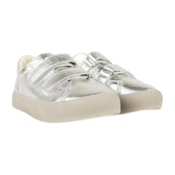 St. Laurent Velcro Sneaker, Silver - Sneakers - 2