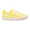 St. Laurent Velcro Sneaker, Yellow Gingham - Sneakers - 1 - thumbnail