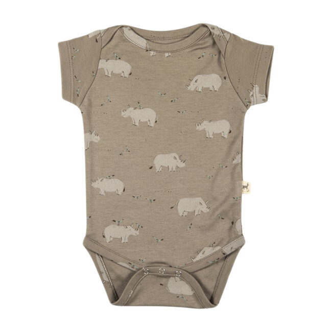 Rhino Onesie, Taupe - Onesies - 1