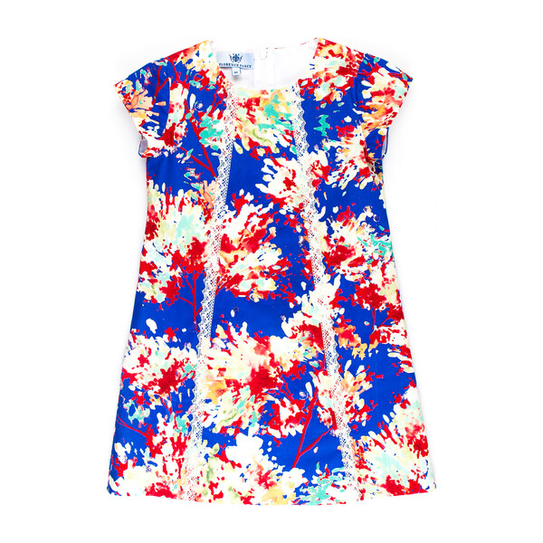 Ava Dress, Blue Floral - Kids Girl Clothing Dresses - Maisonette