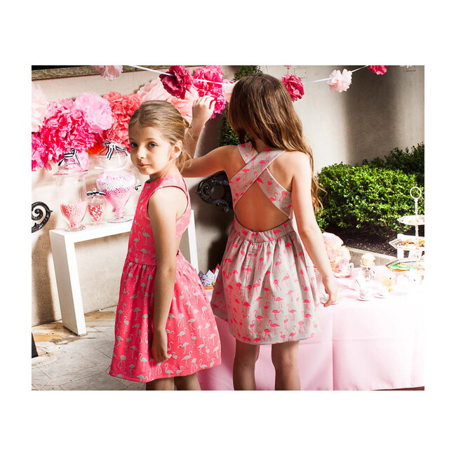 Flamingo Dress, Tan - Dresses - 3