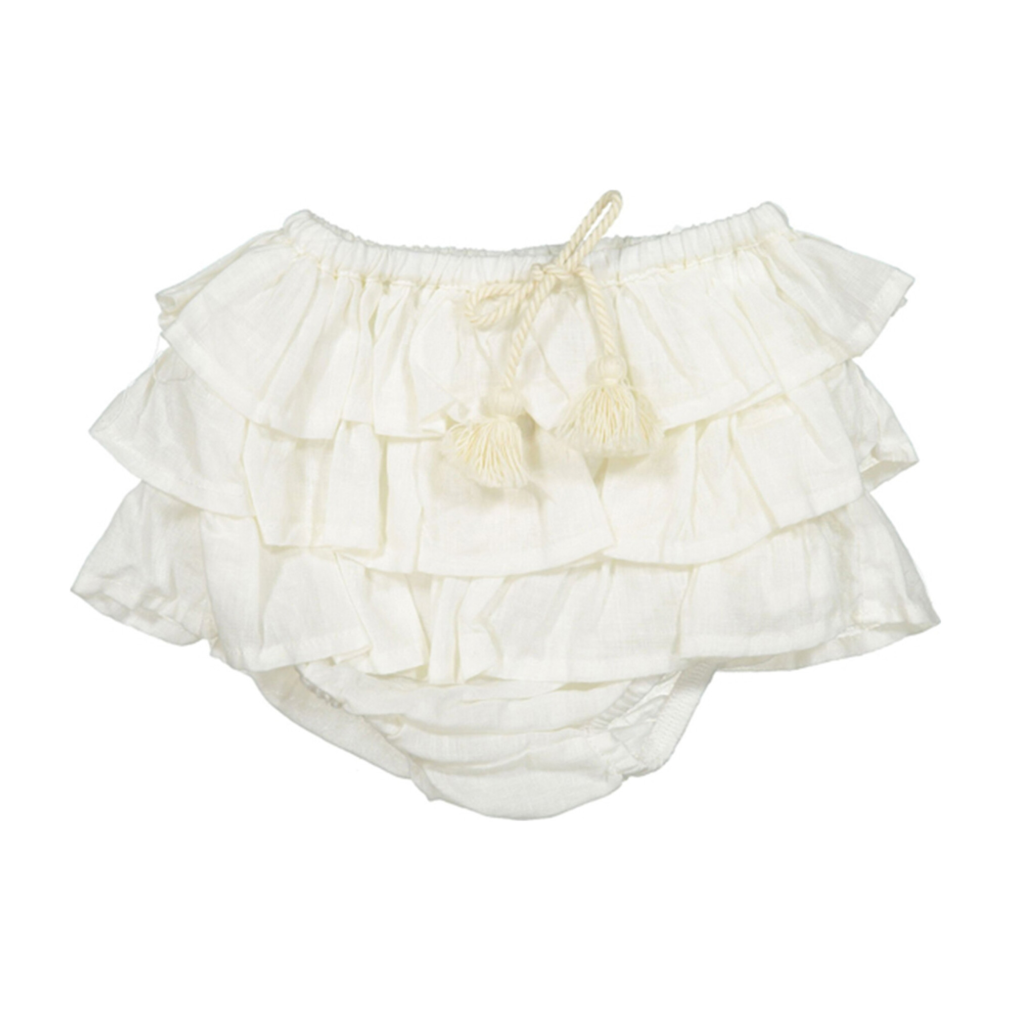 Ruffle Bloomer, White - Bloomers - 1