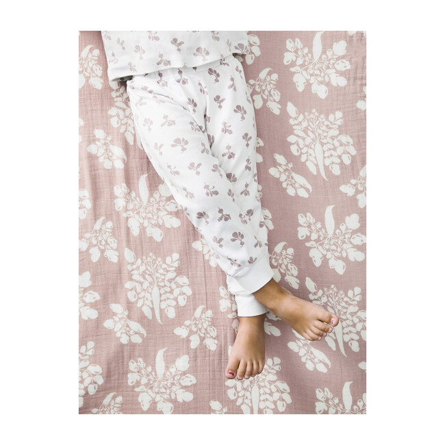 Mini Radish Pajama Set, Mauve - Pajamas - 2